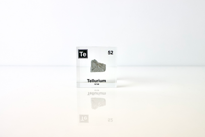 Tellurium Element Cube - 2" Acrylic Display - Atomic Number 52