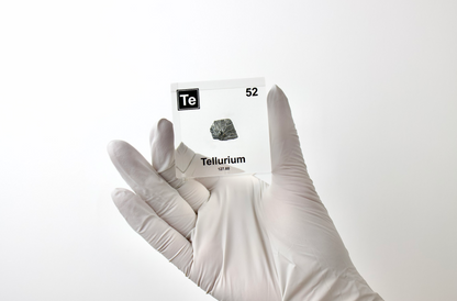 Tellurium Element Cube - 2" Acrylic Display - Atomic Number 52