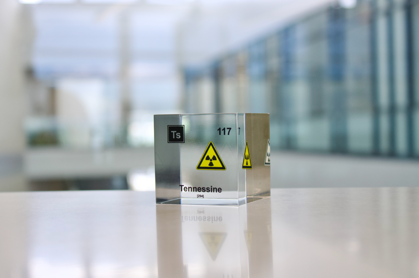 Tennessine Element Cube - 2" Acrylic Display - Atomic Number 117
