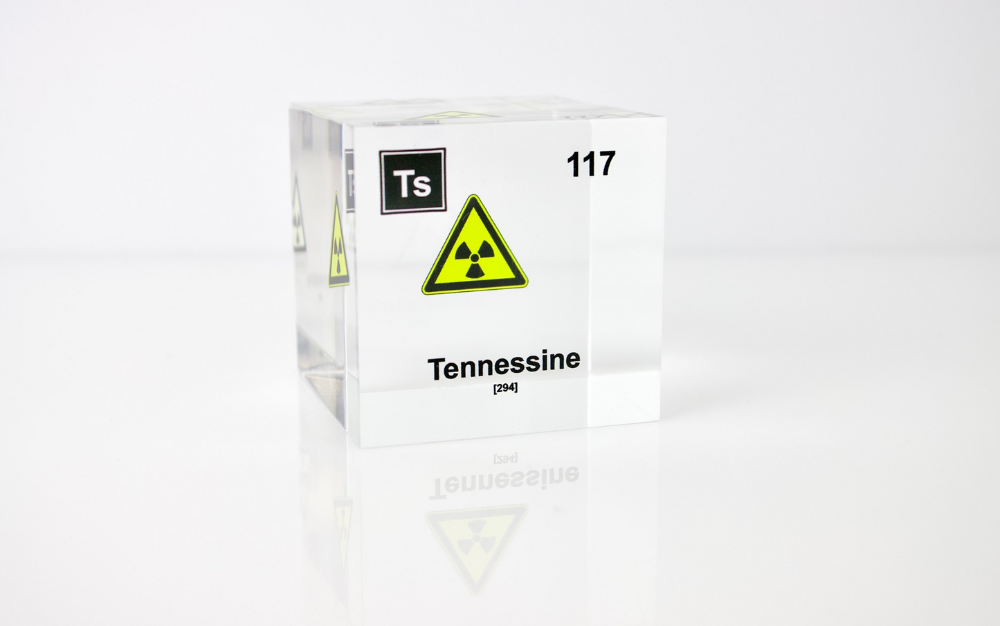 Tennessine Element Cube - 2" Acrylic Display - Atomic Number 117