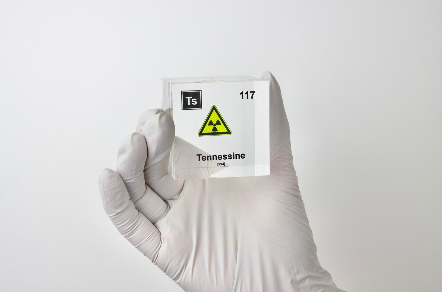 Tennessine Element Cube - 2" Acrylic Display - Atomic Number 117