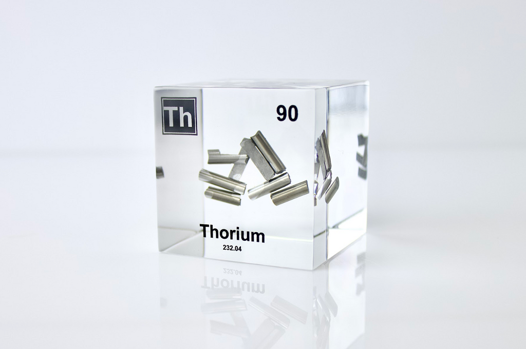 Thorium Element Cube - 2" Acrylic Display - Atomic Number 90