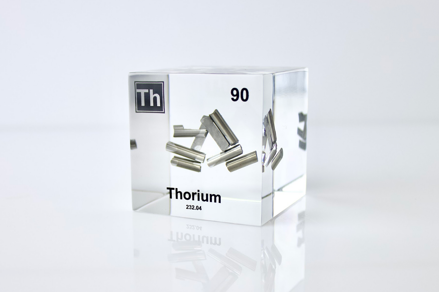 Thorium Element Cube - 2" Acrylic Display - Atomic Number 90