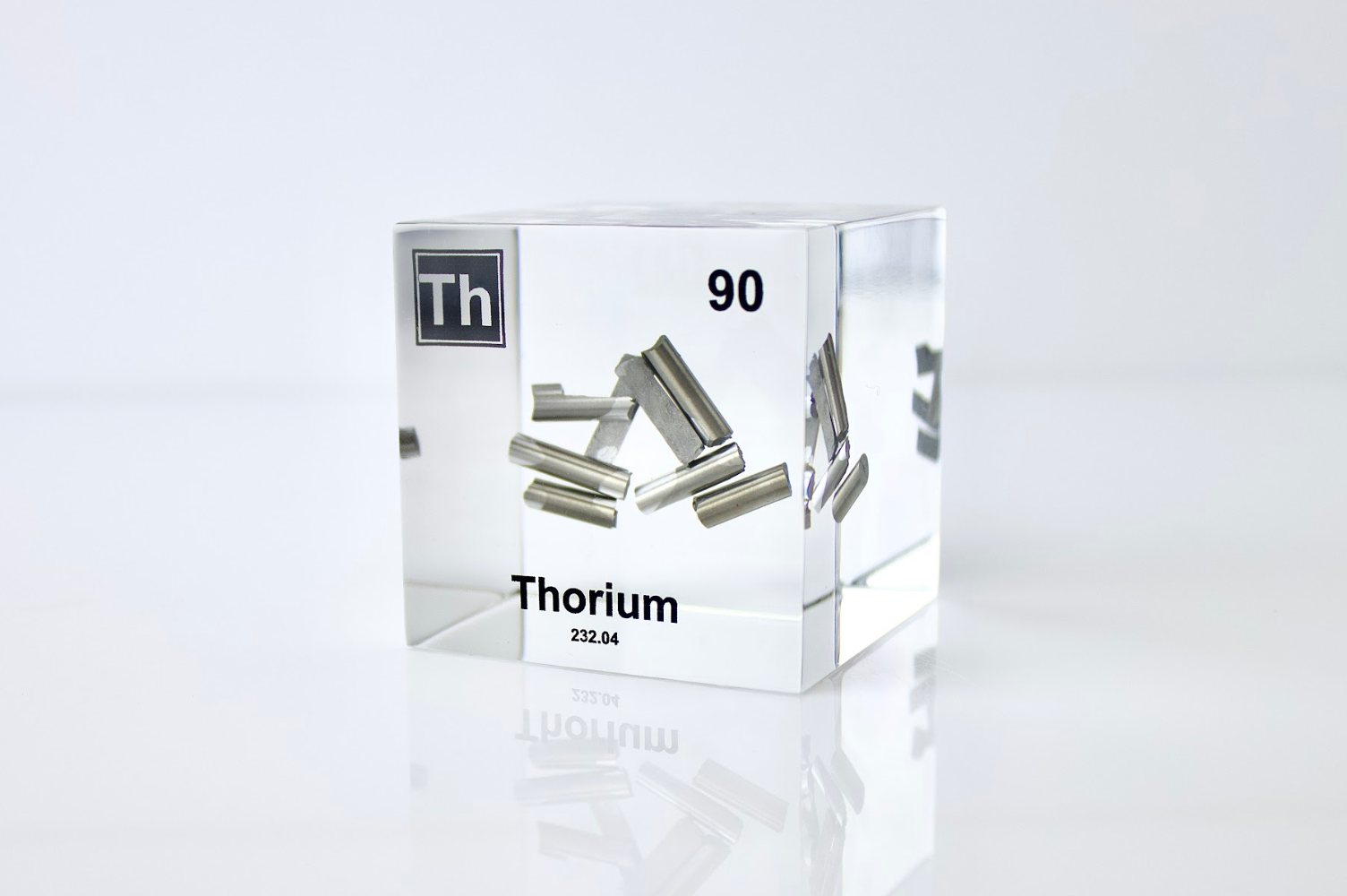 Thorium Element Cube - 2" Acrylic Display - Atomic Number 90