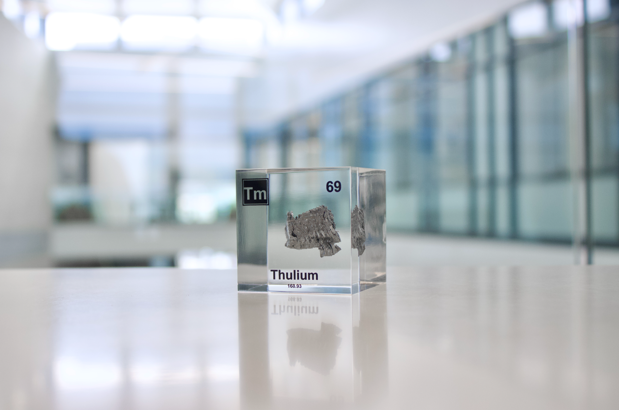 Thulium Element Cube - 2" Acrylic Display - Atomic Number 69