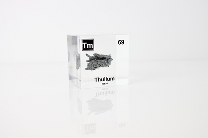 Thulium Element Cube - 2" Acrylic Display - Atomic Number 69