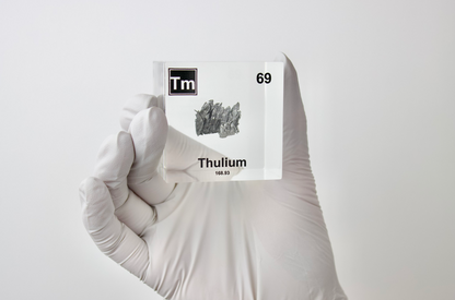 Thulium Element Cube - 2" Acrylic Display - Atomic Number 69
