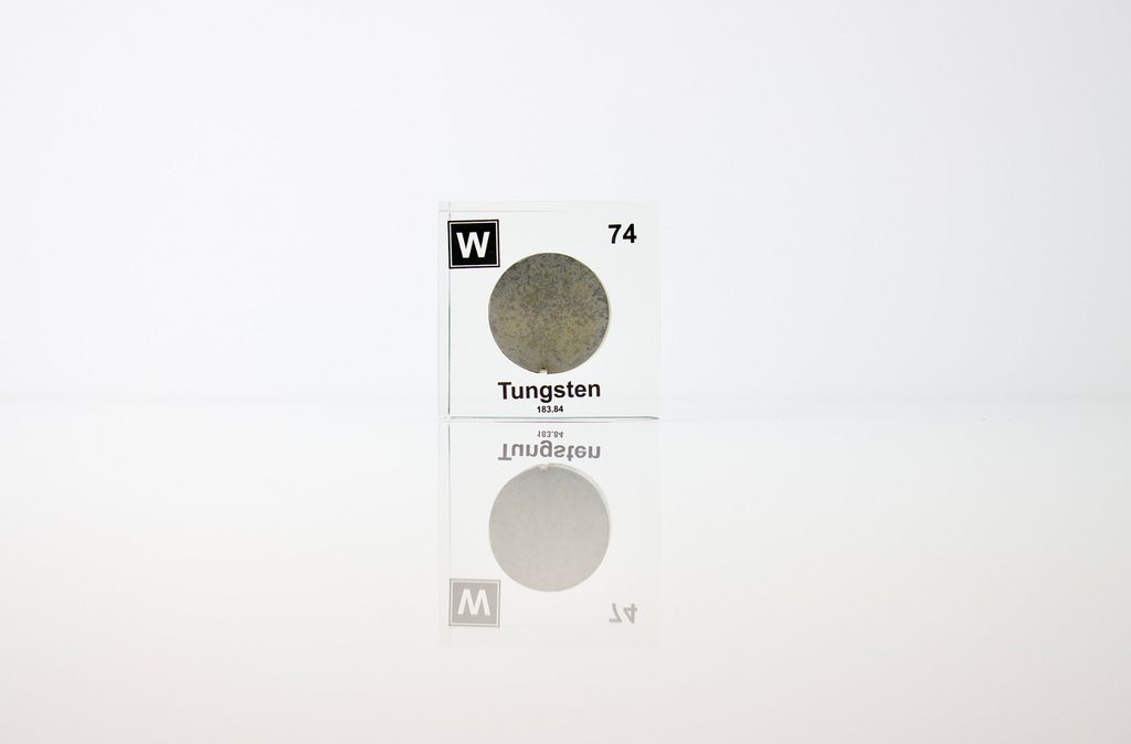 Tungsten Element Cube - 2" Acrylic Display - Atomic Number 74