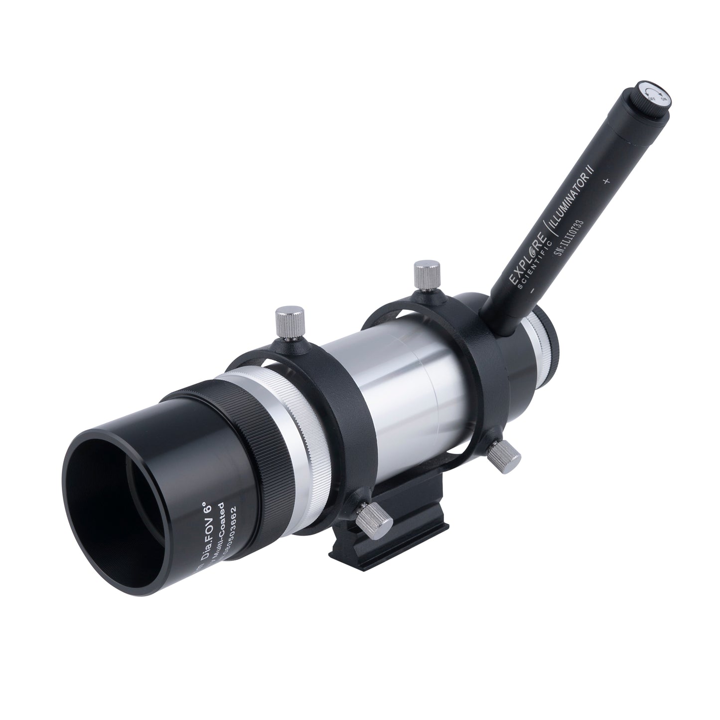 8x50 Straight Through Illuminated Viewfinder with Bracket and NEW long battery life Illuminator II