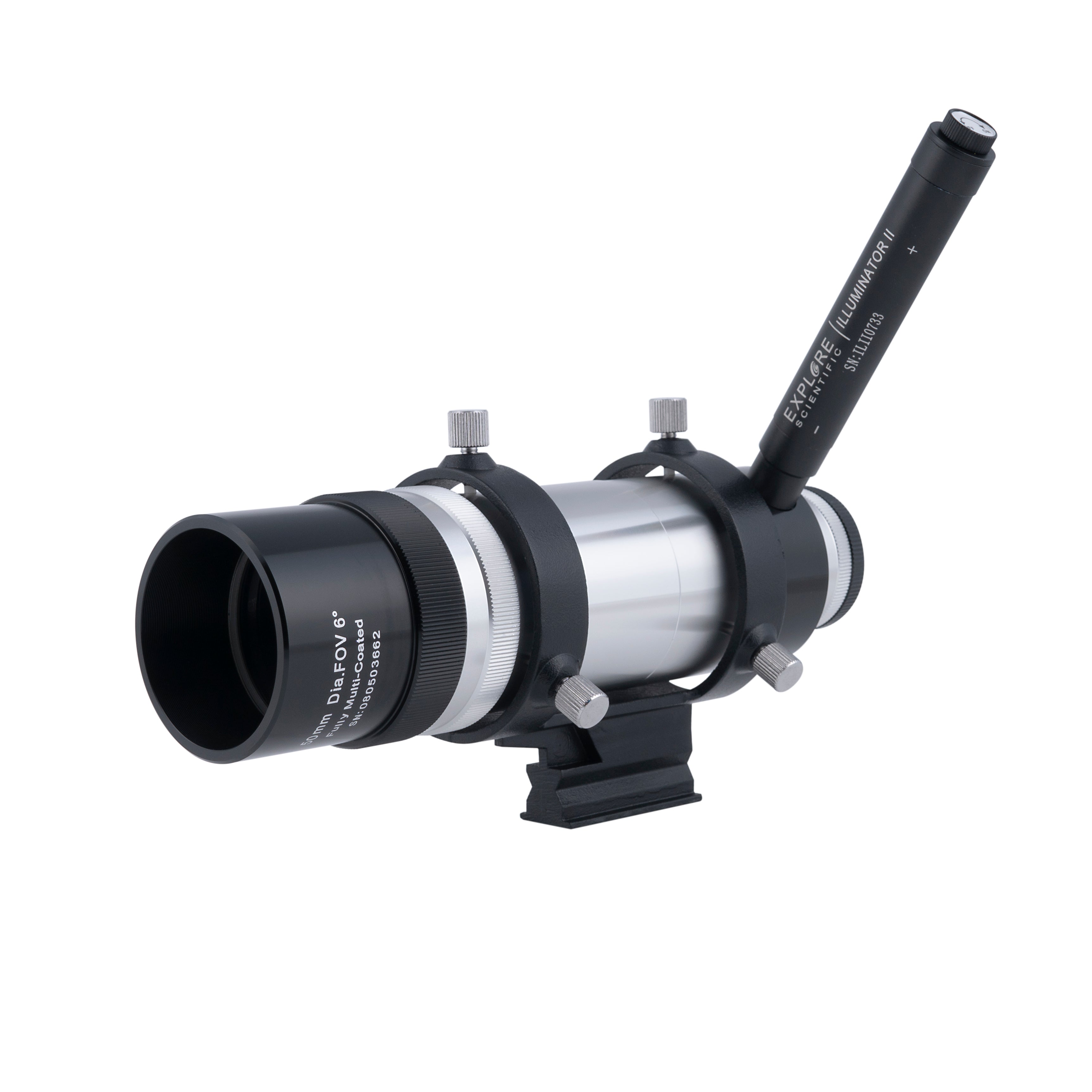 8x50 Straight Through Illuminated Viewfinder with Bracket and NEW long battery life Illuminator II