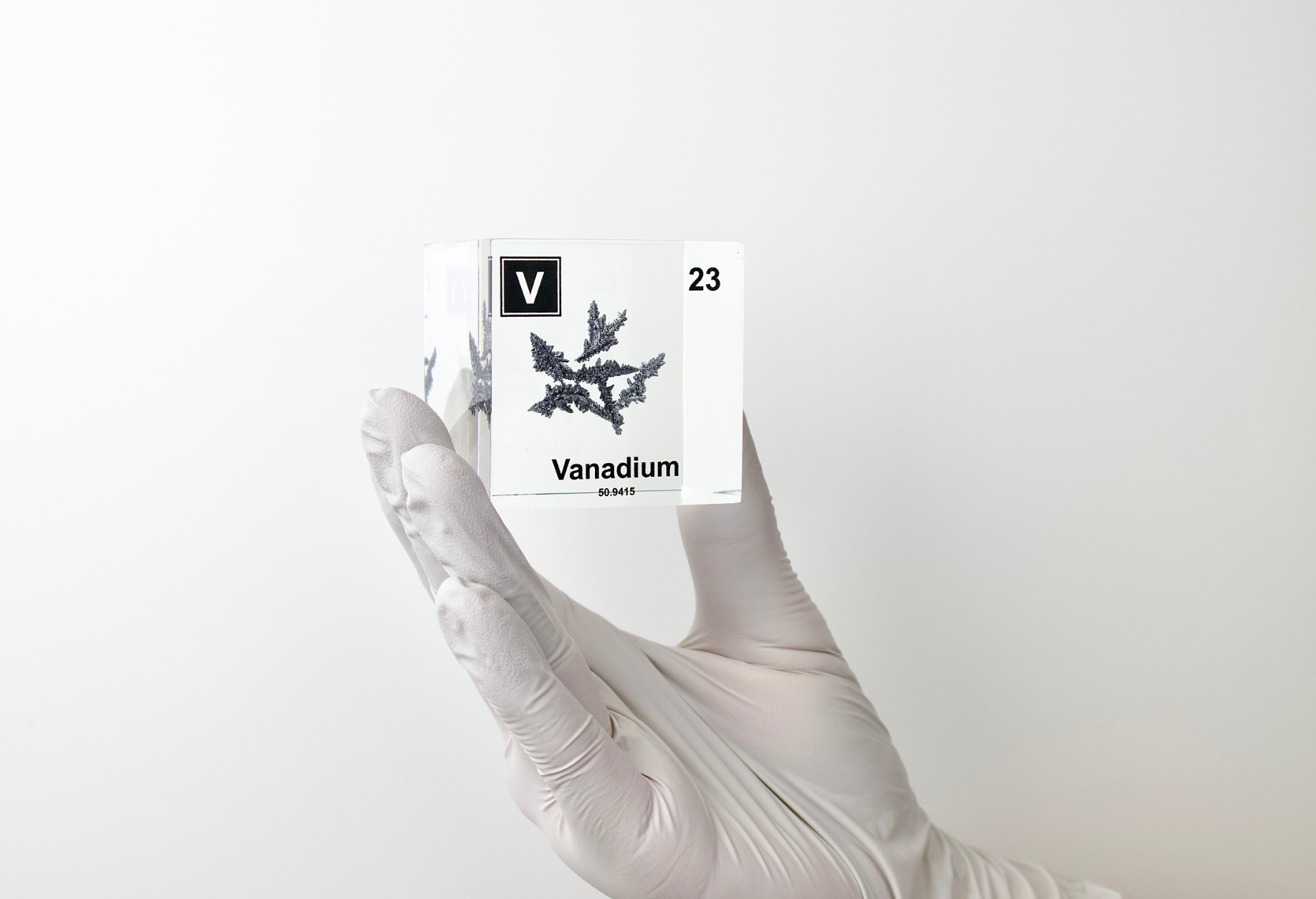 Vanadium Element Cube - 2" Acrylic Display - Atomic Number 23