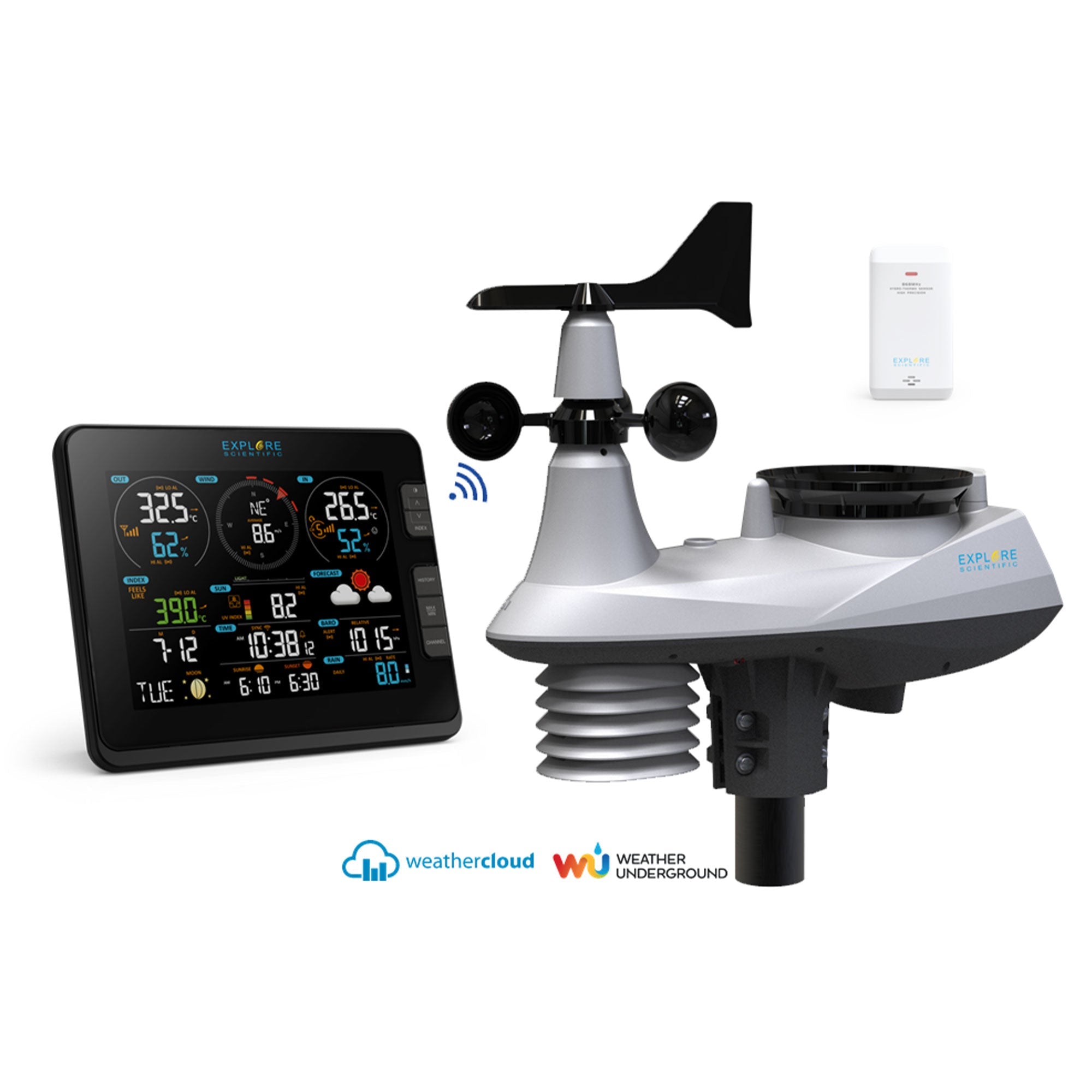 7-in-1 WiFi Professional Weather Station with Weather Underground