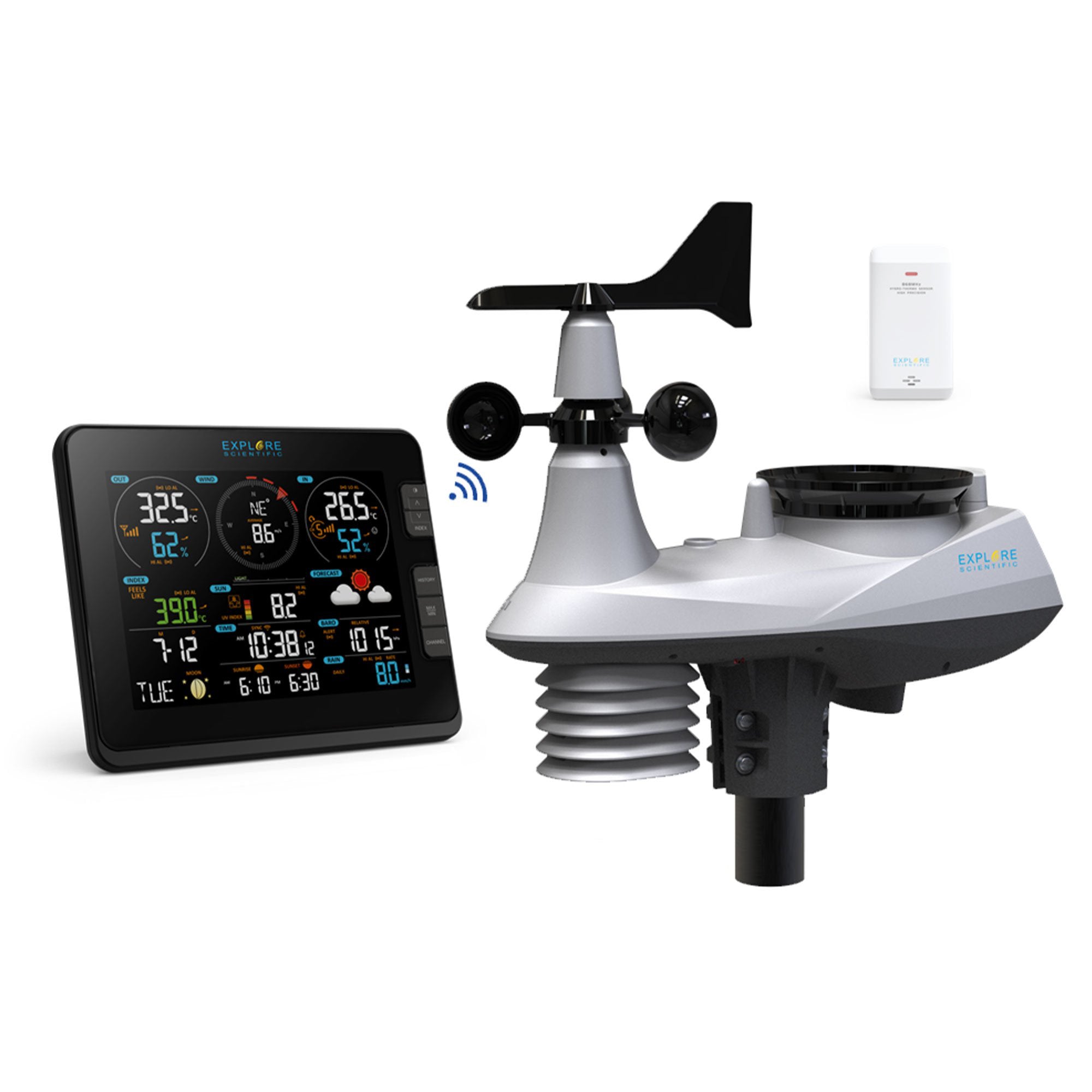 7-in-1 WiFi Professional Weather Station with Weather Underground