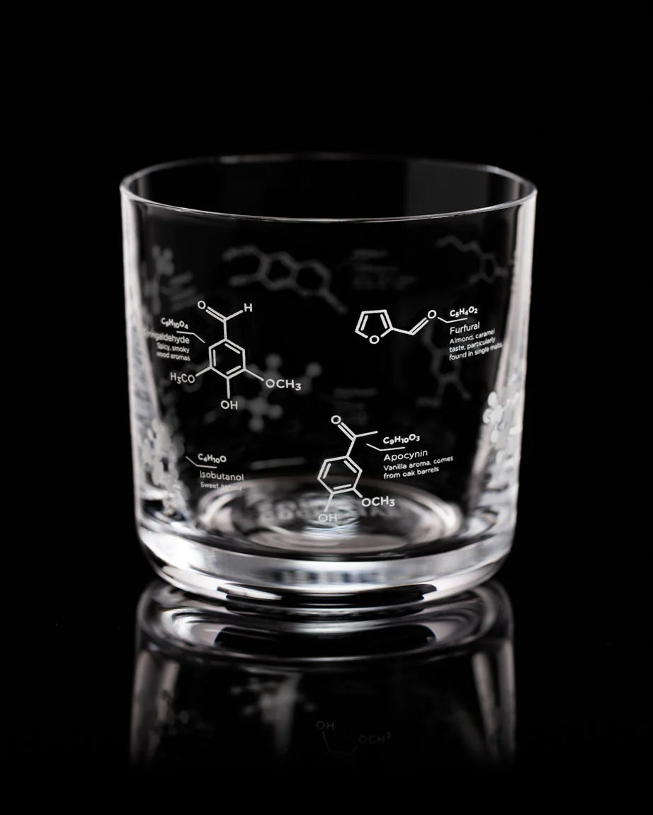 Chemistry of Whiskey Lowball Glass: White - Stemcell Science Shop