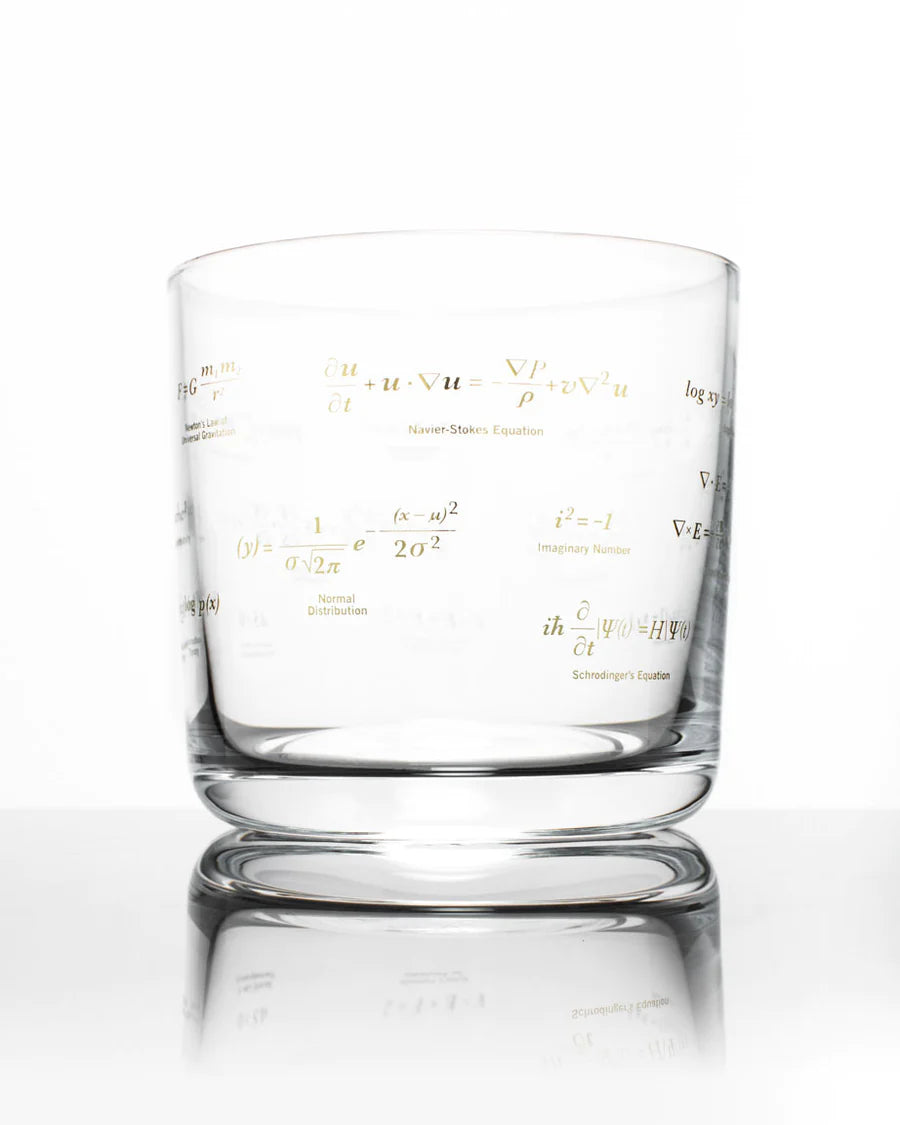 Equations that Changed the World Lowball Glass: Gold - Stemcell Science Shop