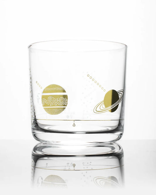 Solar System Lowball Glass: Gold - Stemcell Science Shop