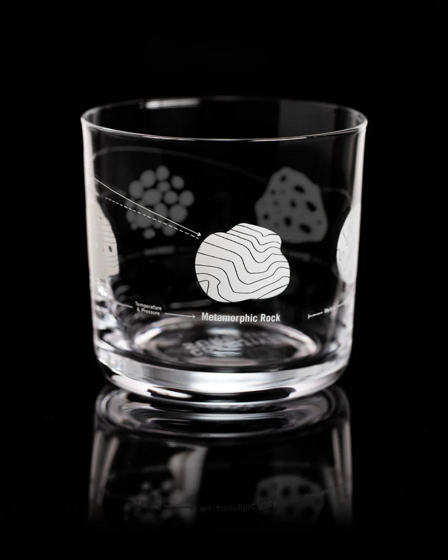 Rock Cycle Lowball Glass: White - Stemcell Science Shop