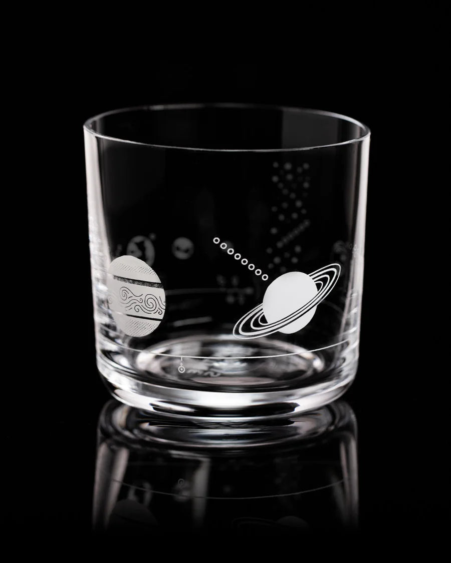 Solar System Lowball Glass: White - Stemcell Science Shop