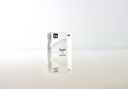 Xenon Element Cube - 2" Acrylic Display - Atomic Number 54
