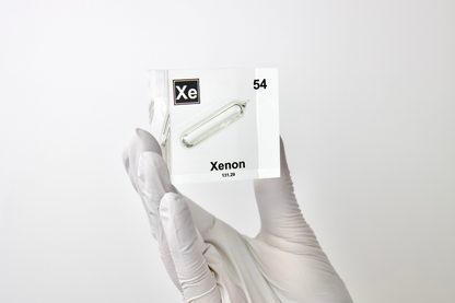 Xenon Element Cube - 2" Acrylic Display - Atomic Number 54