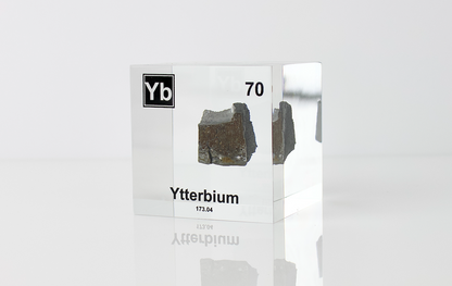 Ytterbium Element Cube - 2" Acrylic Display - Atomic Number 70