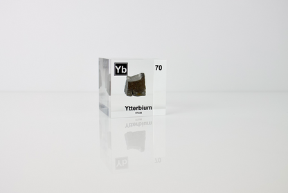 Ytterbium Element Cube - 2" Acrylic Display - Atomic Number 70