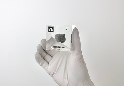 Ytterbium Element Cube - 2" Acrylic Display - Atomic Number 70