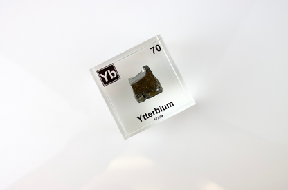 Ytterbium Element Cube - 2" Acrylic Display - Atomic Number 70