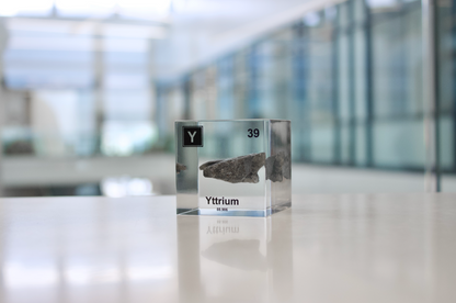 Yttrium Element Cube - 2" Acrylic Display - Atomic Number 39