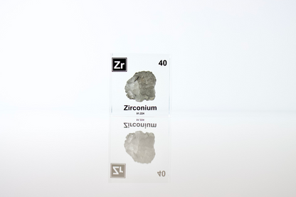 Zirconium Element Cube - 2" Acrylic Display - Atomic Number 40