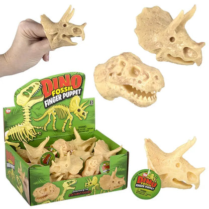 Stretchy Dino Fossil Finger Puppet