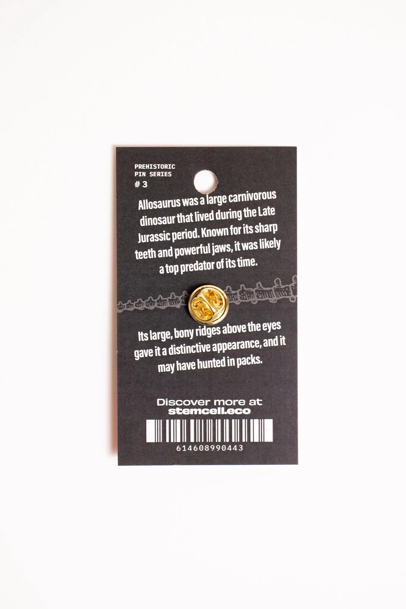 Allosaurus Enamel Pin (Allosaurus fragilis), Default Title at Stemcell Science Shop