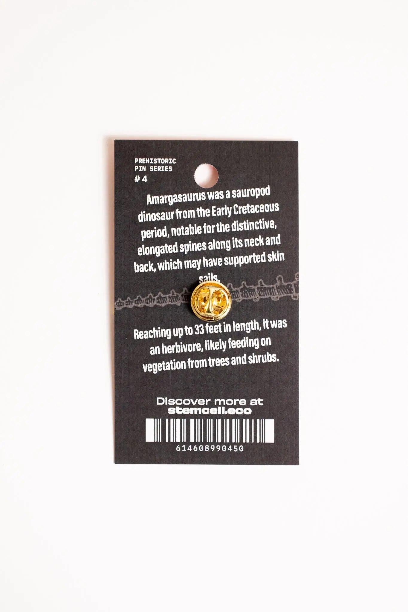 Amargasaurus Enamel Pin (Amargasaurus cazaui), Default Title at Stemcell Science Shop