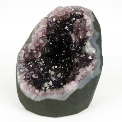 Amethyst Dark Purple Crystals Geode Natural Mineral Specimen  # B 4645