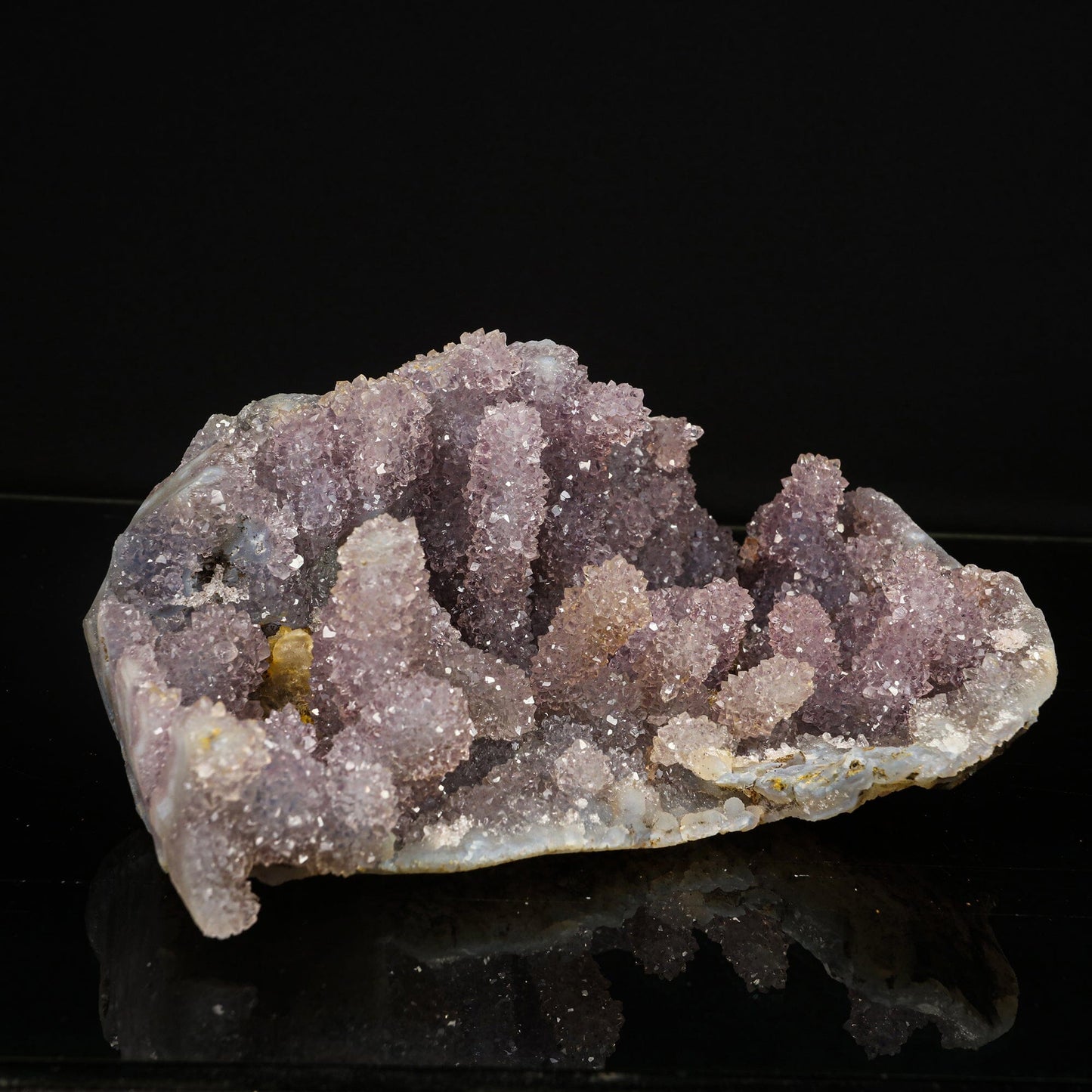 Amethyst Sparkling Stalactites Natural Mineral Specimen # B 6786