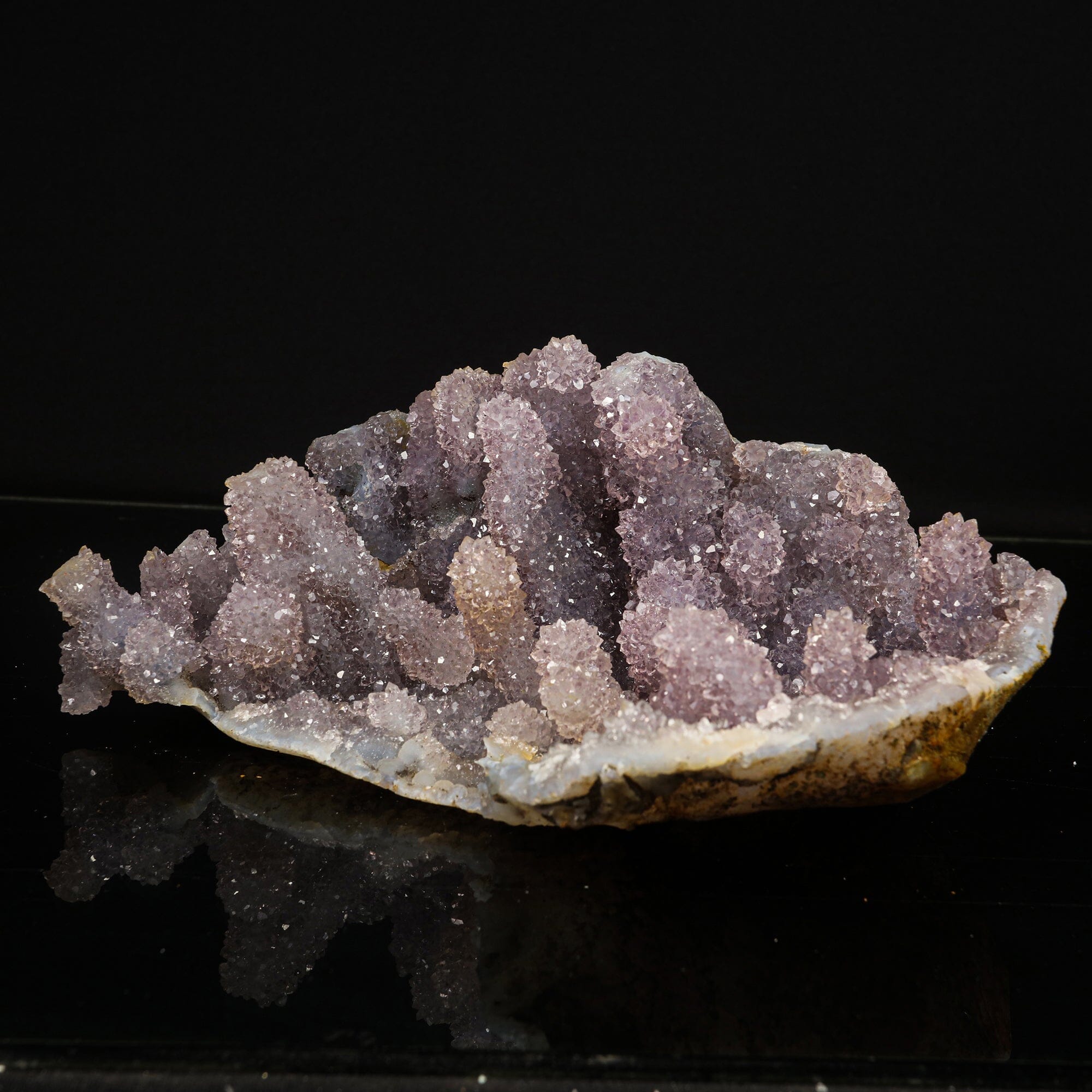 Amethyst Sparkling Stalactites Natural Mineral Specimen # B 6786
