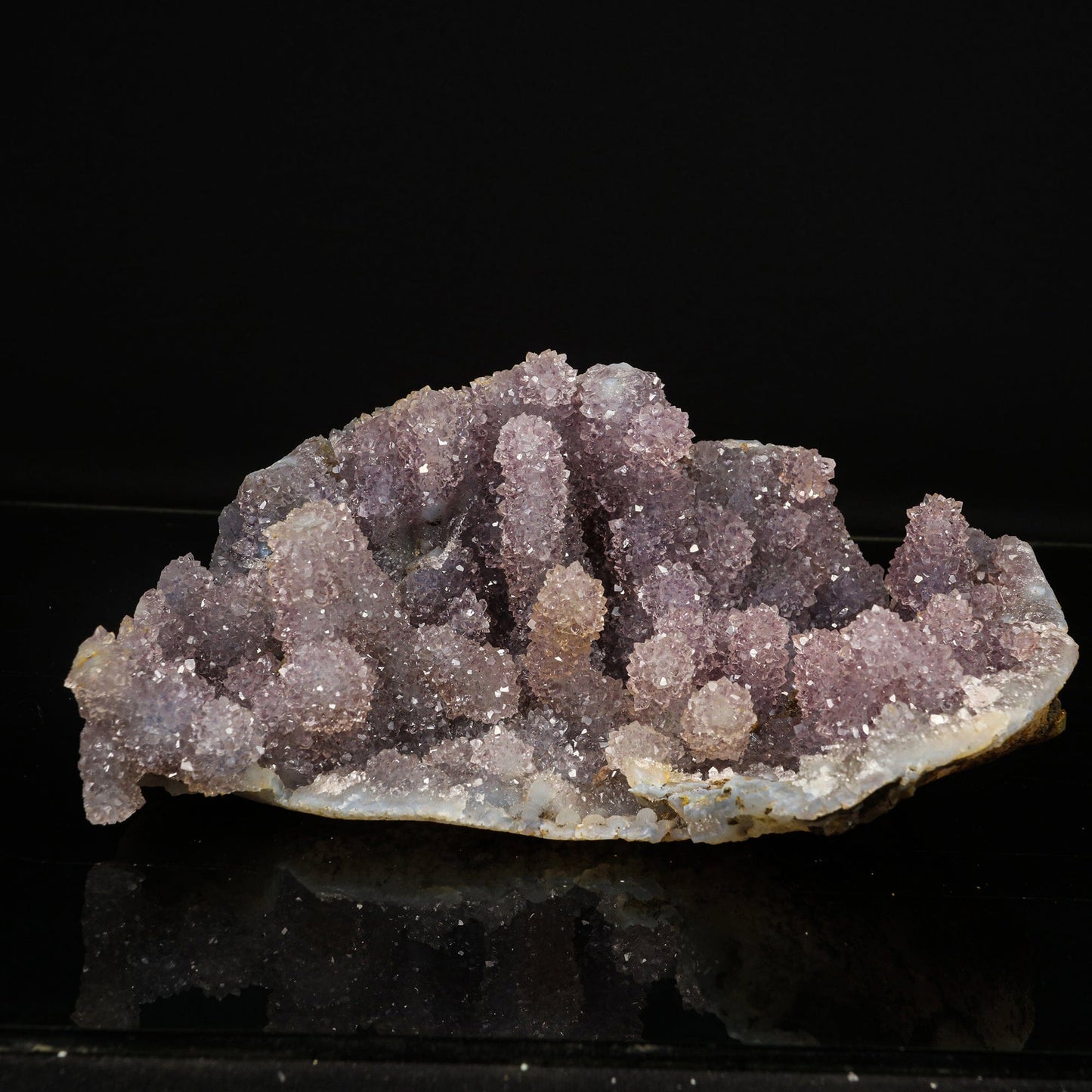 Amethyst Sparkling Stalactites Natural Mineral Specimen # B 6786