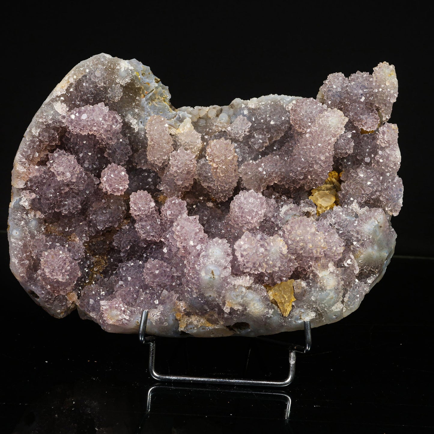 Amethyst Sparkling Stalactites Natural Mineral Specimen # B 6786