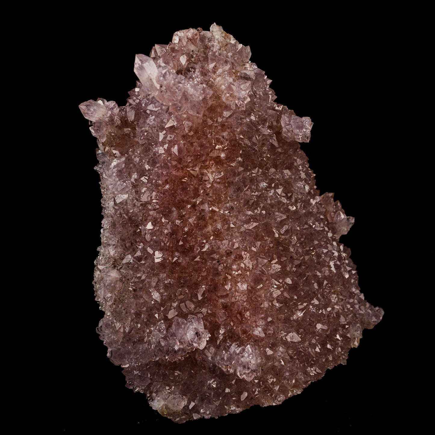 Amethyst Sparkling Crystals with Calcite Natural Mineral Specimen # B 5761