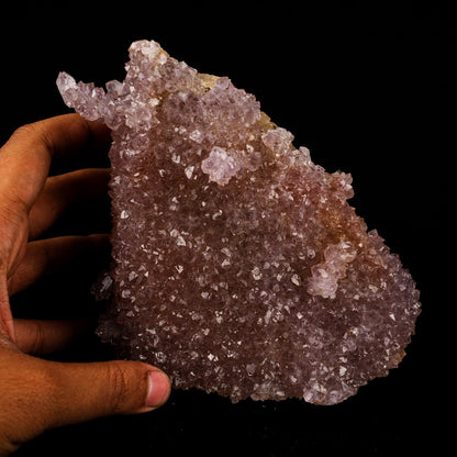 Amethyst Sparkling Crystals with Calcite Natural Mineral Specimen # B 5761