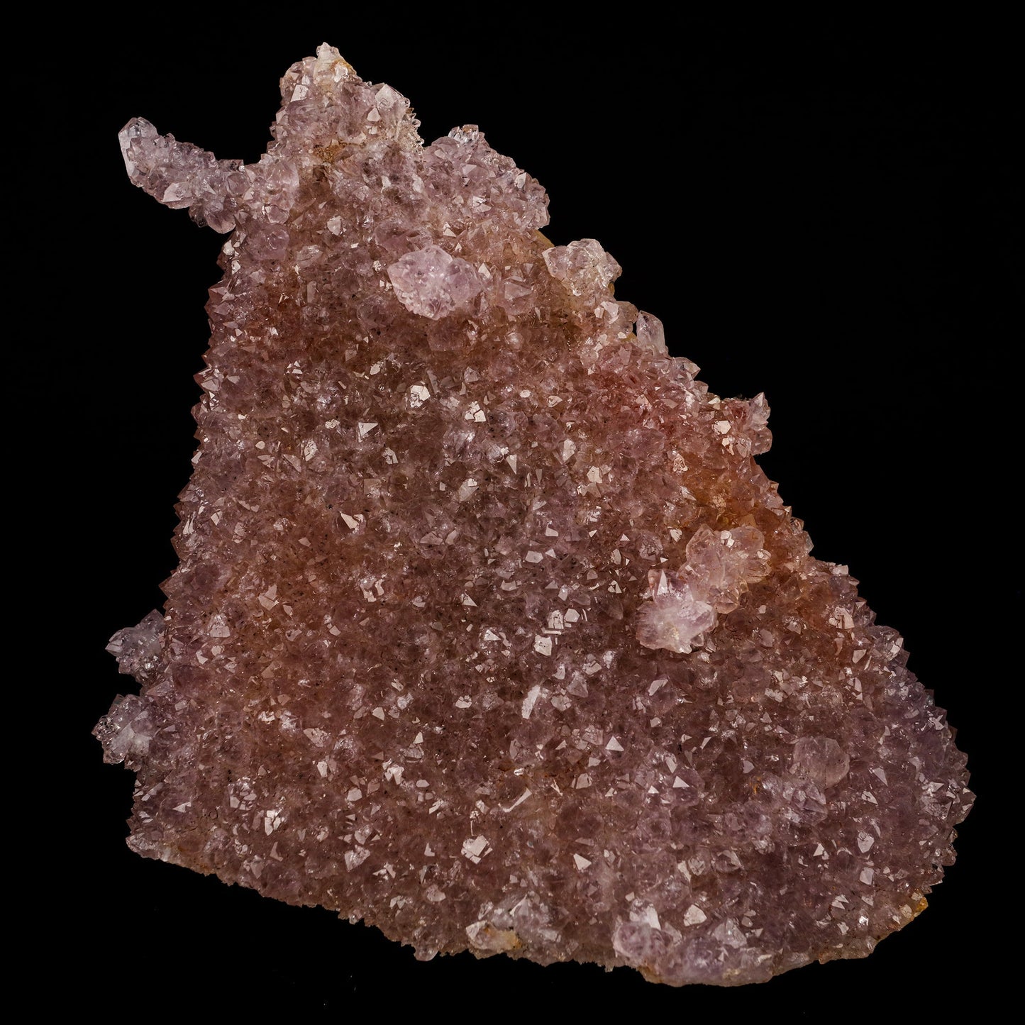 Amethyst Sparkling Crystals with Calcite Natural Mineral Specimen # B 5761