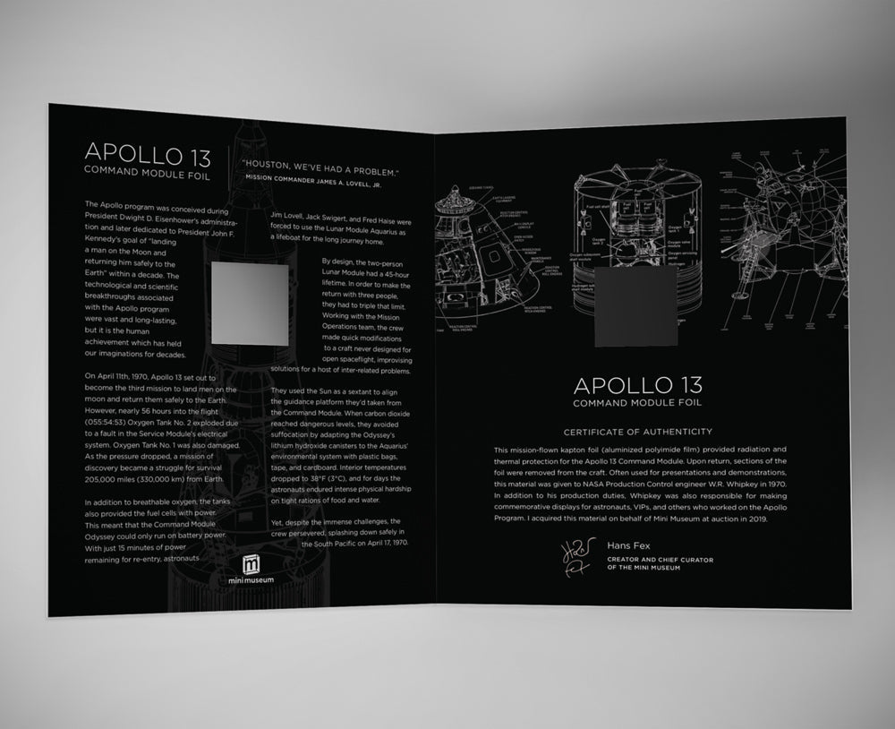 Apollo 13 Command Module Foil, Small (1mm x 1mm) at Stemcell Science Shop