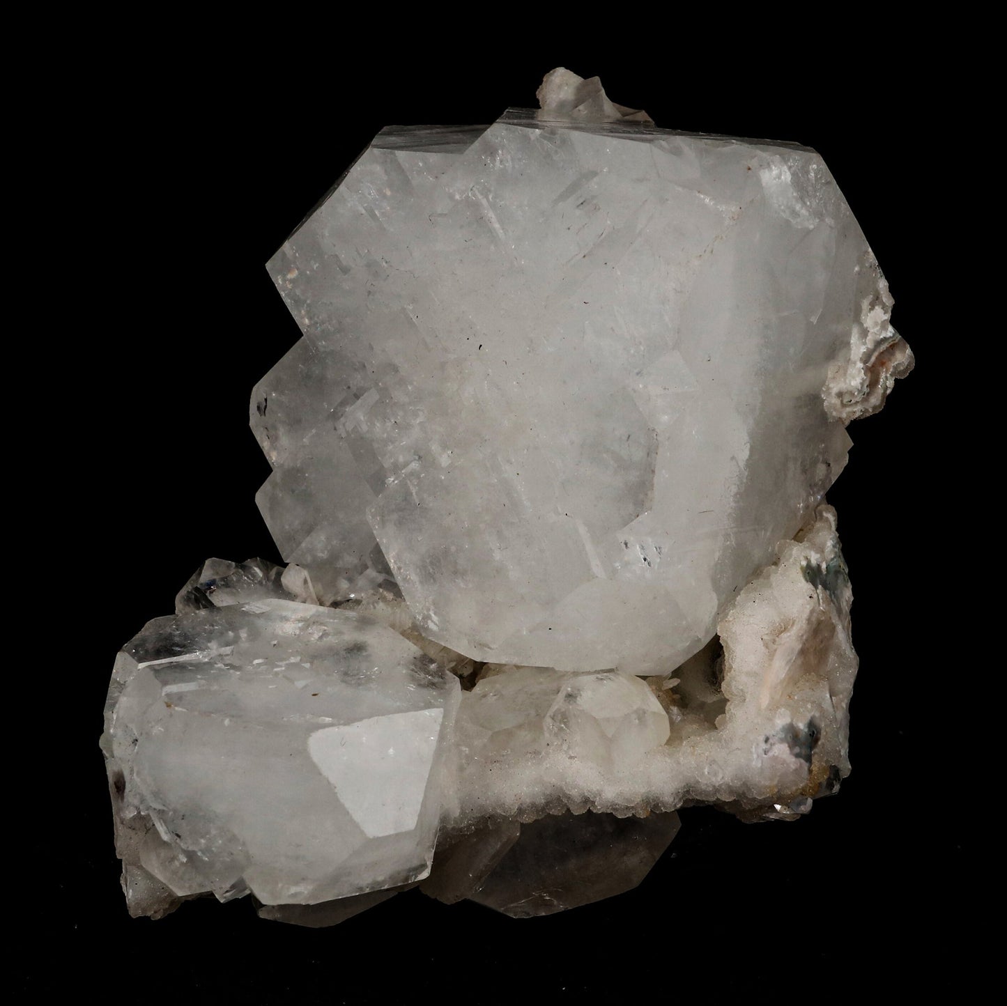 Apophyllite Cube with chalcedony Natural Mineral Specimen # B 5368