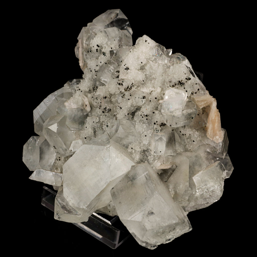 Apophyllite Cubes on Chalcedony Natural Mineral Specimen # B 5758
