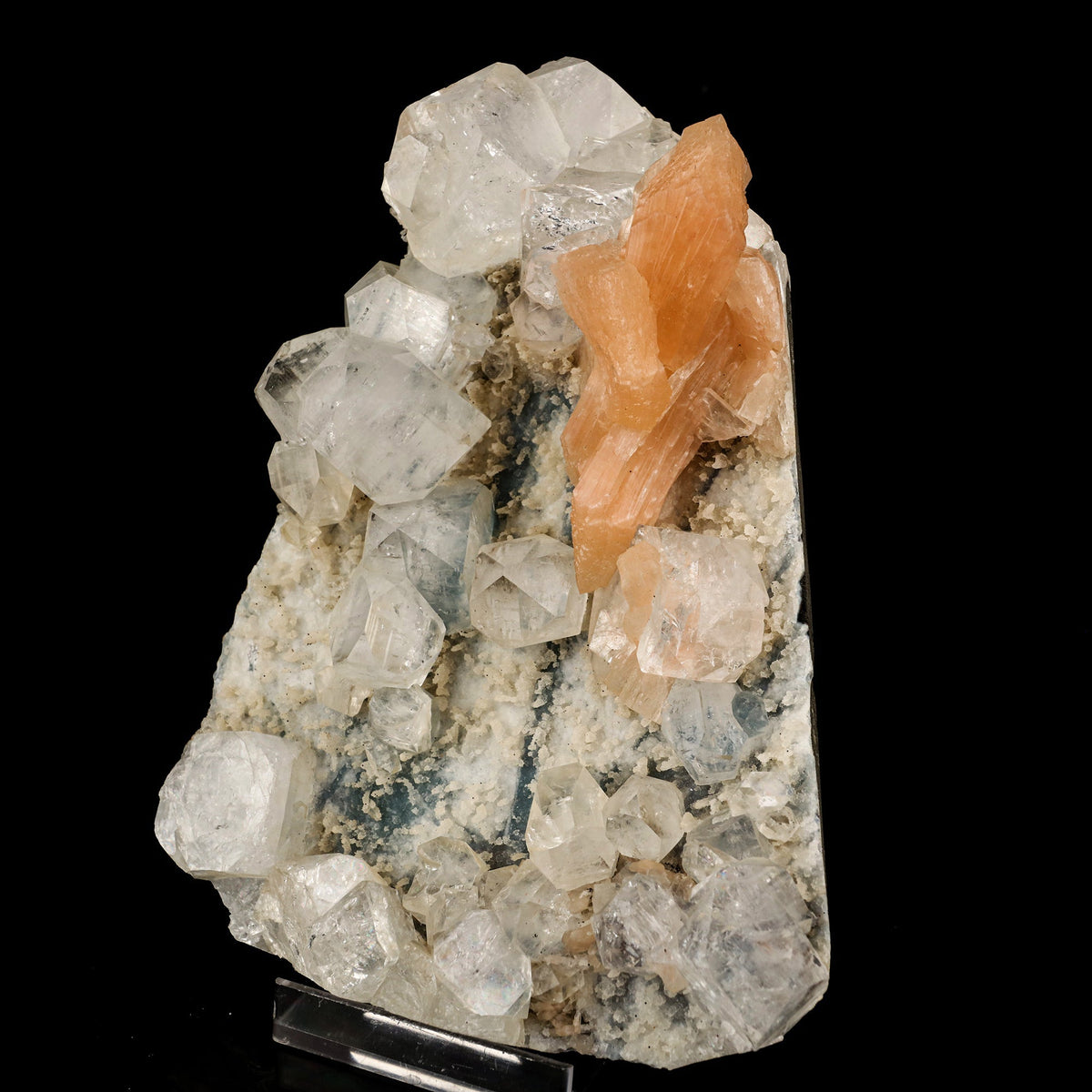 Natural Rocks Spring Cubes Apophyllite Cubes with Stilbite and Chalcedony Natural Mineral Specime ...