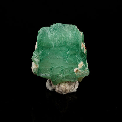 Apophyllite Green Cube on Chalcedony Natural Mineral Specimen # B 6388