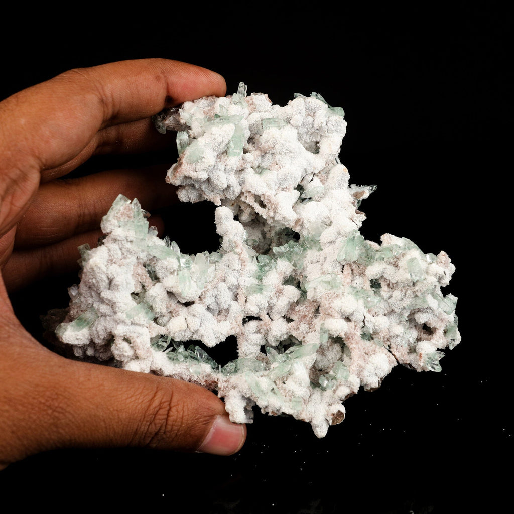 Apophyllite Green with Mordenite Natural Mineral Specimen # B 6570