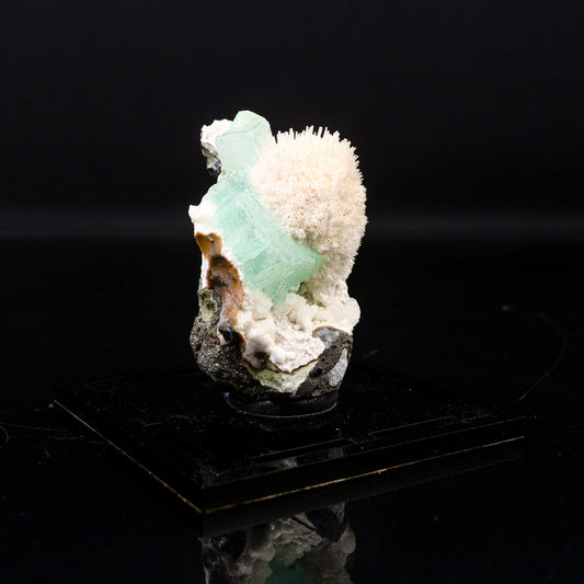 Apophyllite green with Mordenite Natural Mineral Specimen # B 6720