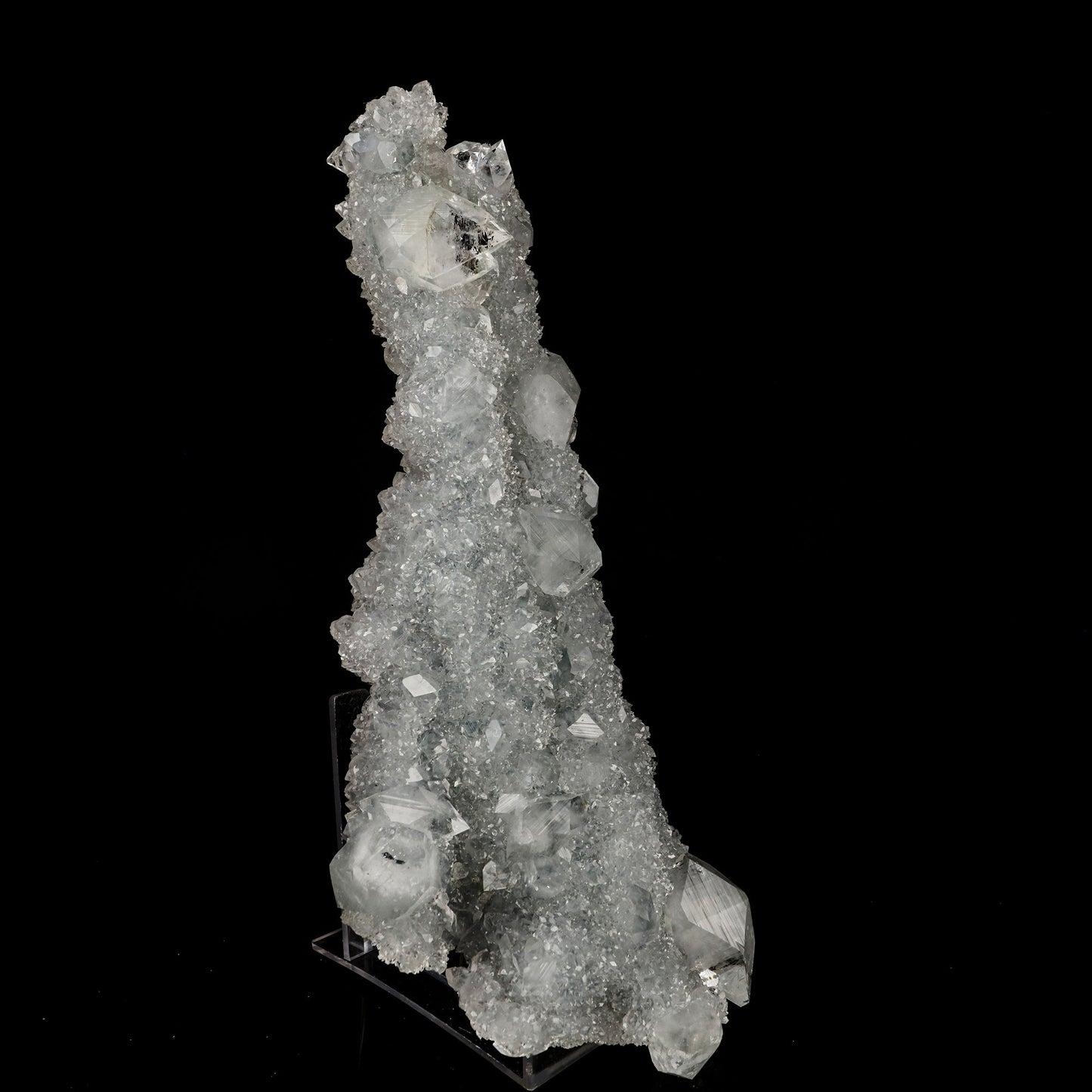 Apophyllite on MM Quartz Natural Mineral Specimen # B 6384