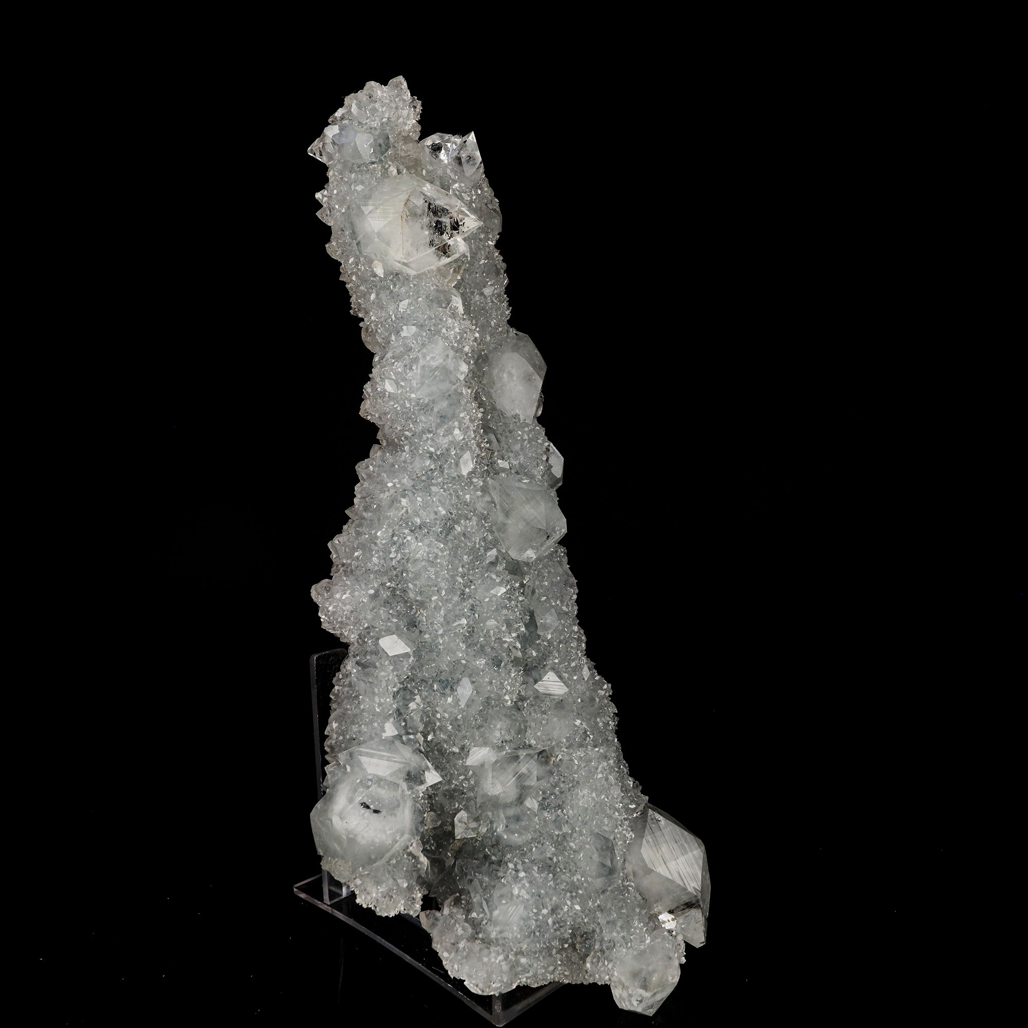 Apophyllite on MM Quartz Natural Mineral Specimen # B 6384